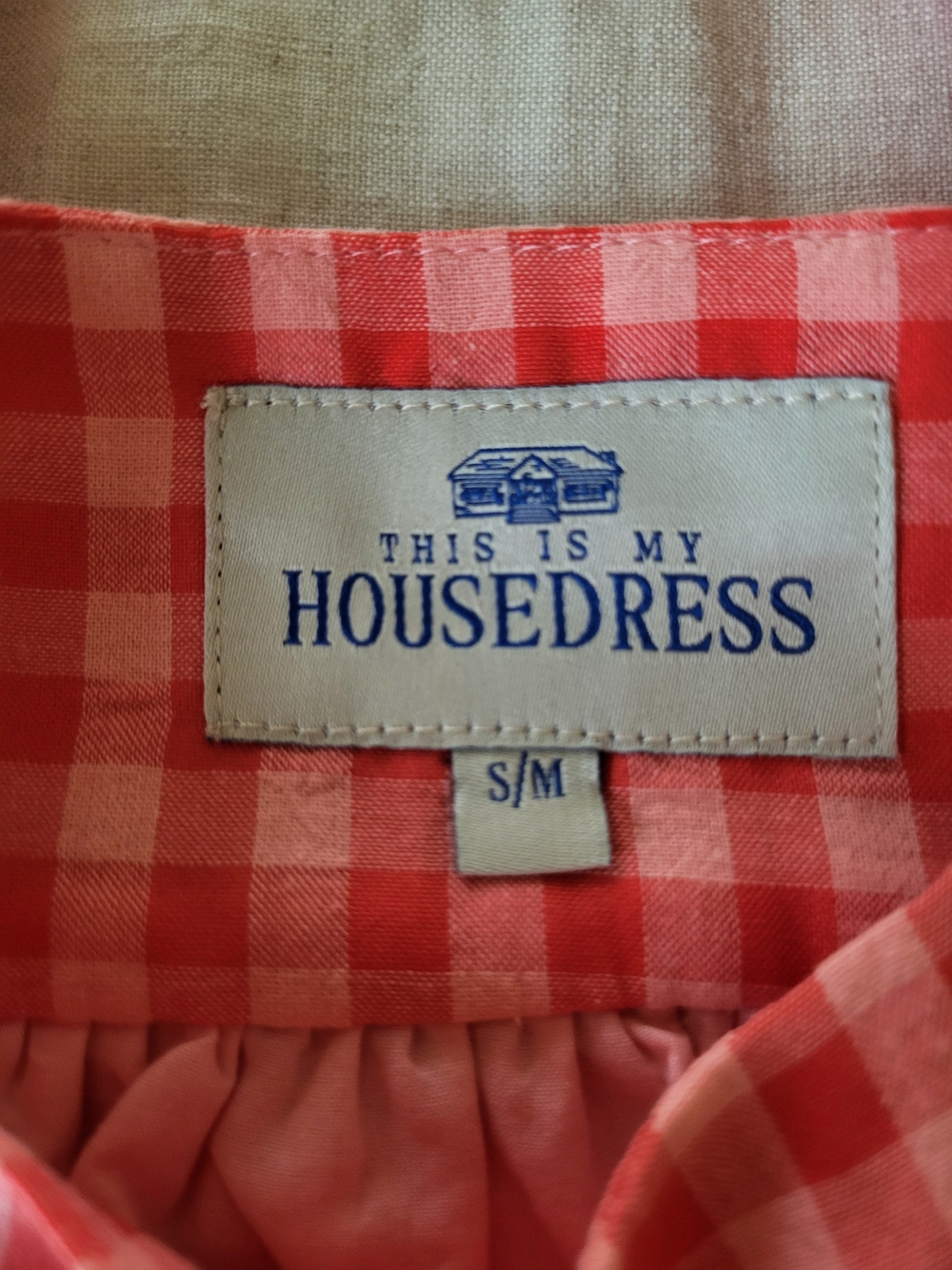 Pink Gingham Mini Dress